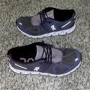 purple on cloud running shoes